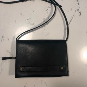 MADEWELL - Morgan black leather crossbody bag